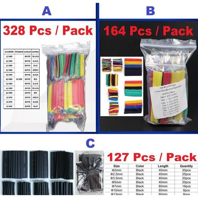 ENOTECA - selongsong Bakar Isolasi kabel isolasi bakar selongsong Heat shrink