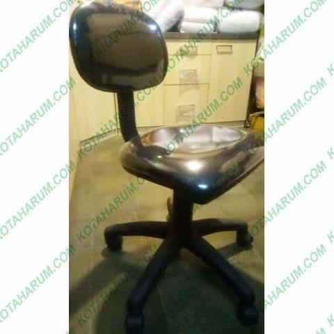 kursi kantor belajar kerja putar roda naik turun hitam bandung murah