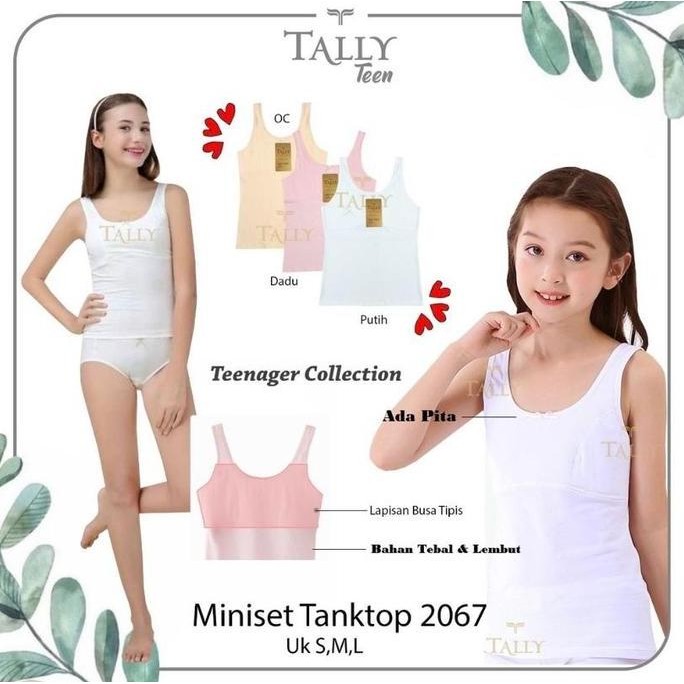 Miniset Tanktop TALLY 2067 Singlet Remaja Anak Perempuan