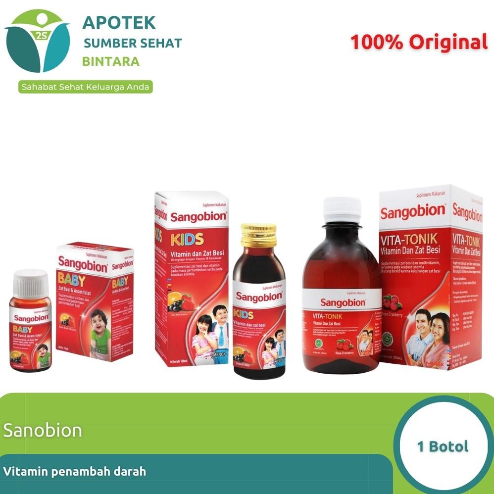 Sangobion Sirup/Drop Vitamin Penambah Darah dan Stamina Bayi-Anak-Dewasa
