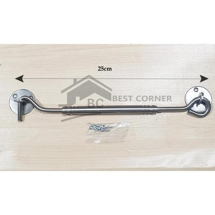 Hak Angin 10" / 25 Cm Warna SN / Penahan Jendela