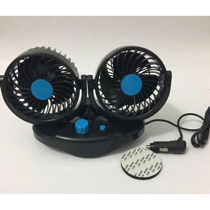 Mitchell Hx-T515 12V Dc + Swing Kipas Mobil Double Fan Double Blower