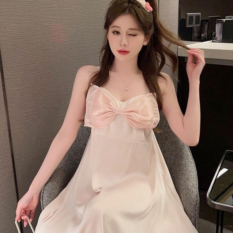 Baju Tidur satin Model Pita Lucu /baju dinas malam wanita hot /baju tidur seksi wanita /baju tidur w