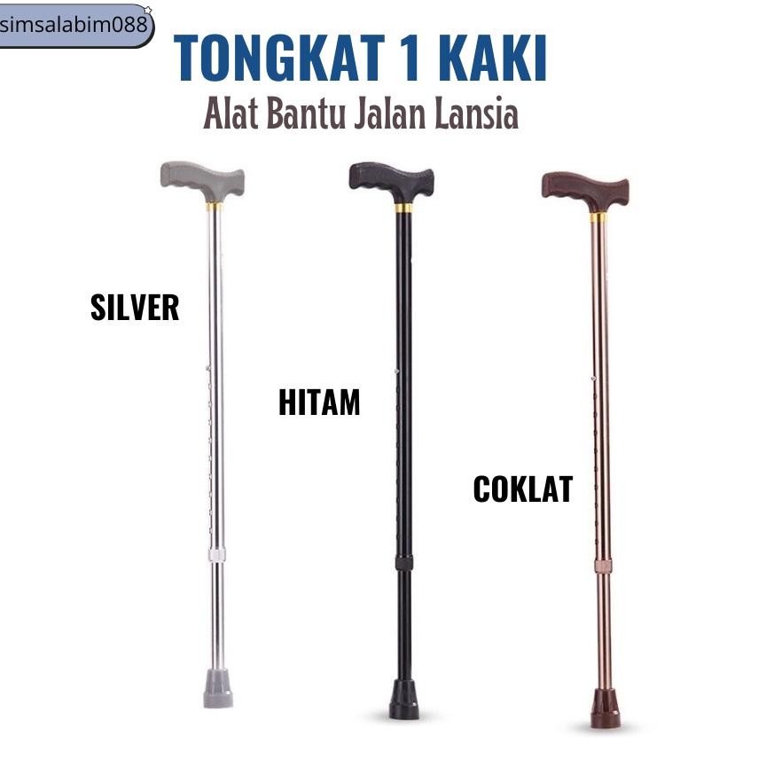 Tongkat  Stainless  1 kaki / Tongkat Jalan / Alat Bantu Jalan