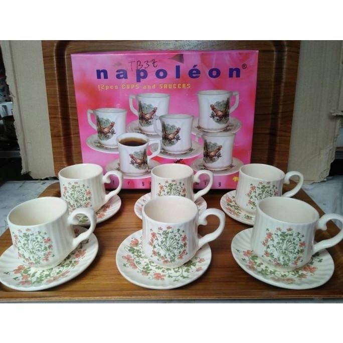 Cangkir Set / Gelas Set / Cangkir Kado Napoleon 12 Pcs