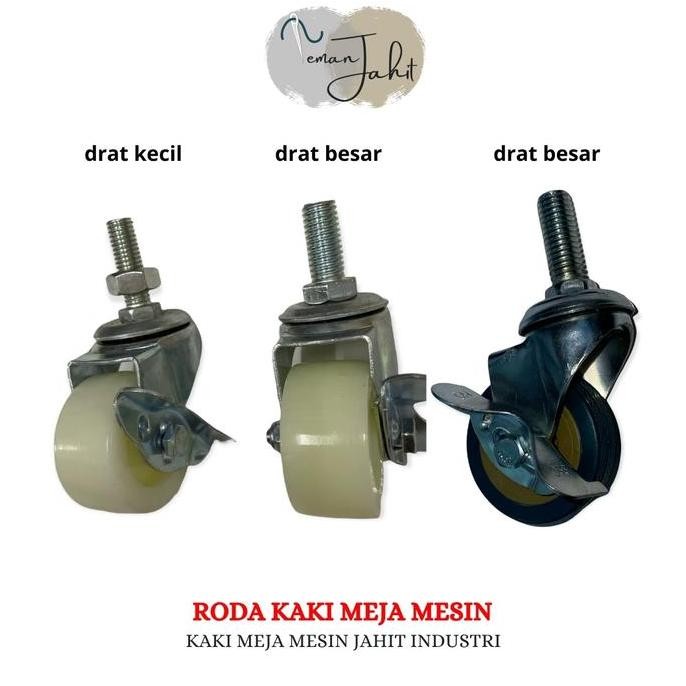 Roda Kaki Mesin Jahit Industrial Drat Besar /Roda Mesin Jahit ASLI