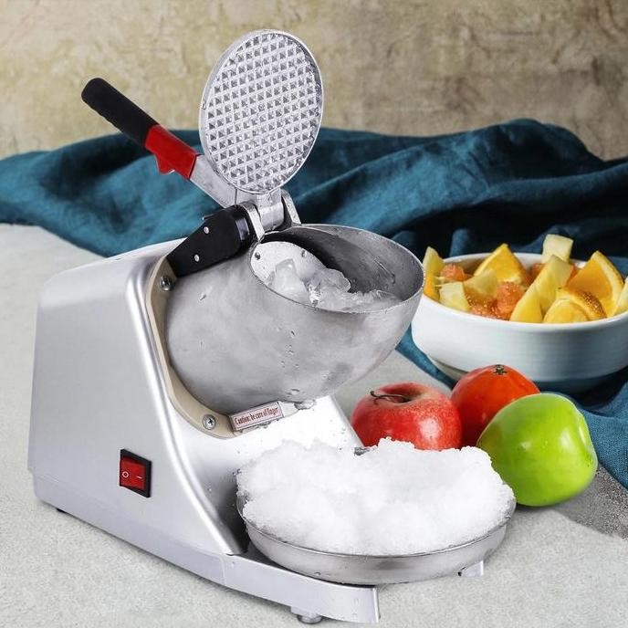 Mesin Es Serut Dua Mata Pisau Ice Crusher Penghancur Es Batu / Penghancur Es Batu Otomatis