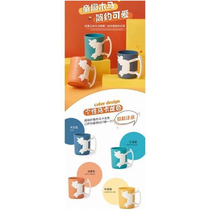 Gelas Minum Anak, Dewasa Karakter Kuda Unik, Elegan, Souvenir, Impor