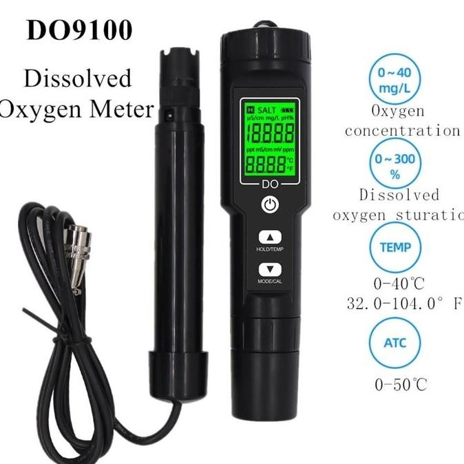 DIGITAL DO METER DISSOLVE OXYGEN DO-9100 BACKLIGHT ORIGINAL DAN TERPERCAYA
