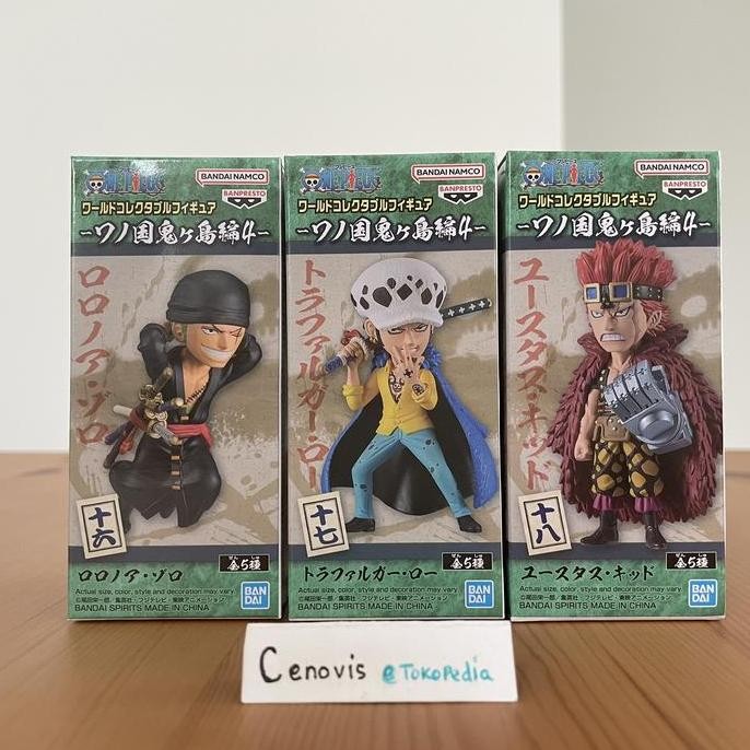 WCF Zoro Law Kid onigashima vol 4 one piece banpresto TERBARU
