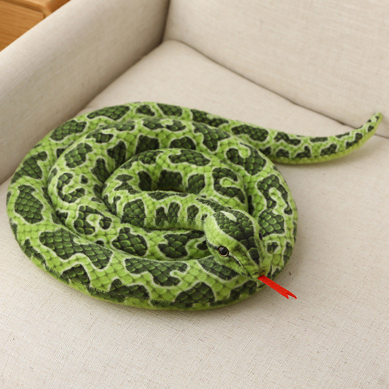 Boneka Prank Ular Simulasi Python Berbintik Anaconda