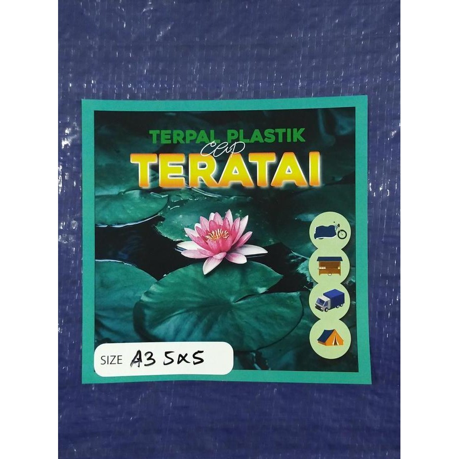 DE10 >> Terpal 5 x 5 A3 / Terpal Tenda / Terpal Plastik / Terpal Warung