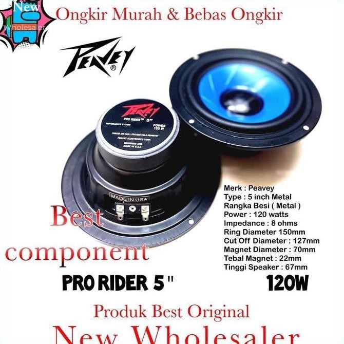 DF225>> Speaker 5 inch peavey Pro rider 120watt Full range Componen Audio