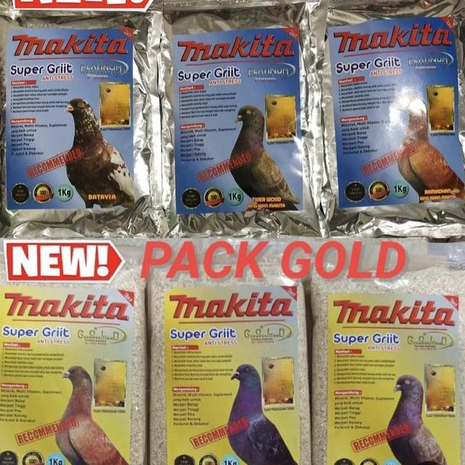 GRIT MAKITA MERPATI SUPER GRIIT PAKAN ASIANAN BURUNG MERPATI VETAFARM murah