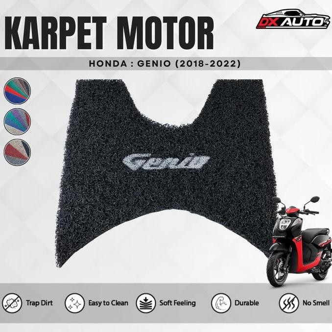 Dx Coil Karpet Mie Motor Honda Genio (2018-2022) / Karpet Pijakan Kaki Motor Honda Genio (2018-2022)