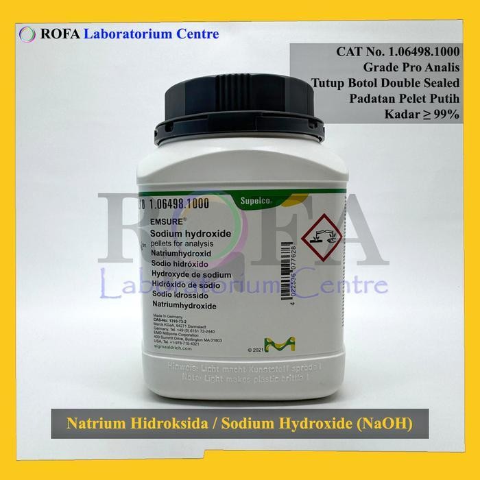 Natrium Hidroksida / Sodium Hidroksida / NaOH Pro Analisis 500 - 1000 Gram