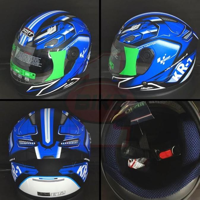 Helm Full Face Anak Scott/ helm full face anak anak cowok/ Helm Junior