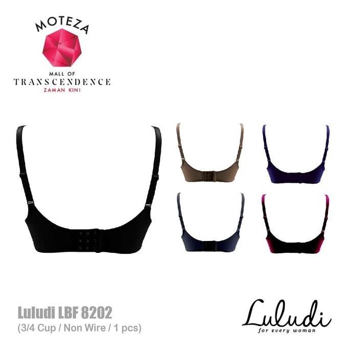 Luludi Bra Modest - Lbf 8202 - 3/4 Cup - Non Wire (Tanpa Kawat) 3/4 Coverage Busa Wanita Bh Tipis