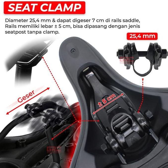 Sadel Sepeda Super Empuk Kursi Jok Mtb Gunung Lipat Saddle Ventilasi