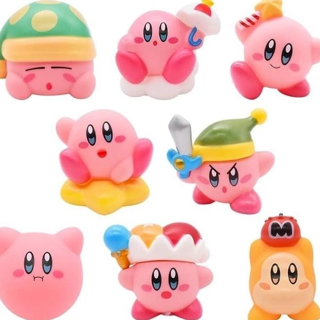 Kirby Figure Set - Mainan Kirby Set Figure Set Action Figure Anime