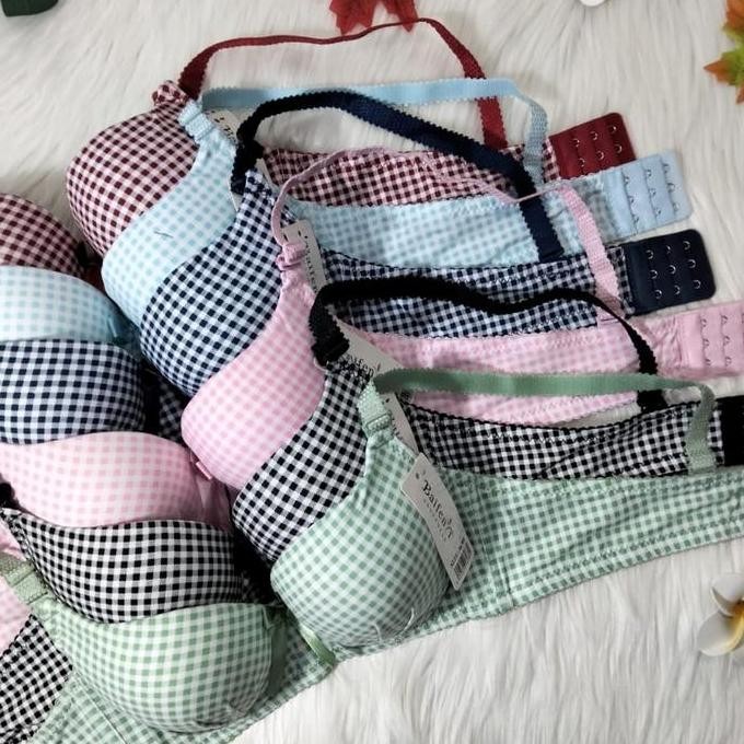 1Set Setelan Bra Bh Wanita Busa Kawat Celana Dalam Wanita Ukuran 34-38