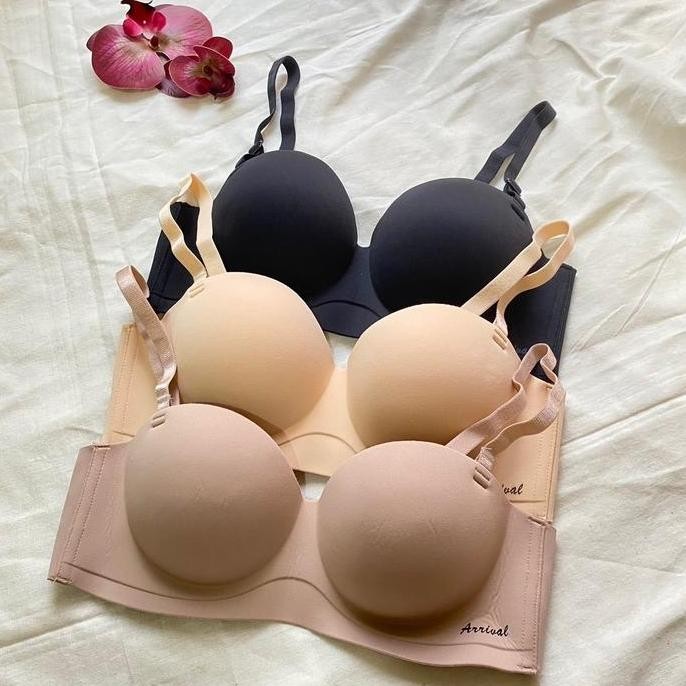 Saira Seamless Bra | Cup B | Tanpa Kawat | Bra Busa Tebal Wanita | Bra Lembut | By Girlsindoutfit