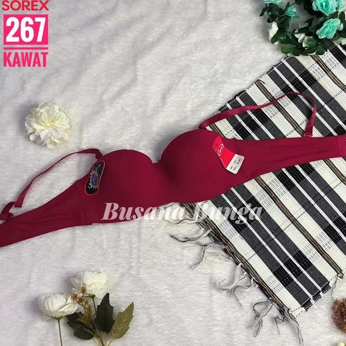 Sorex (2 Pcs) Bra/Bh Kawat 267 Cup B 1/2 Push Up Seamless Kawat