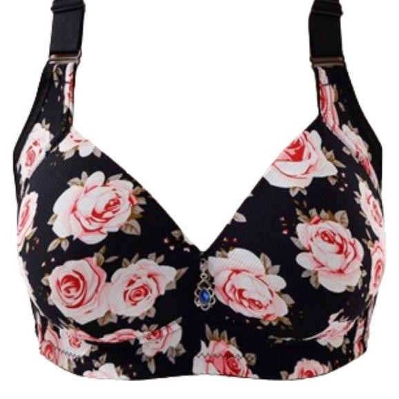 Bh Wanita Ukuran Jumbo Cup C-D Bra Wanita Ukuran Besar Ada Busa Tanpa Kawat B118 Nyaman Busa Tipis D