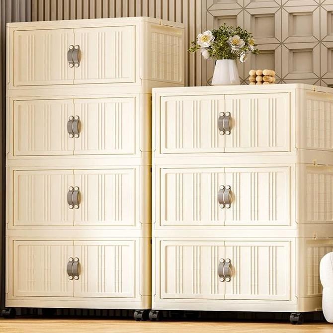 [BISA COD] Tidy Tribe 55cm Lebar 3/4/5 Lantai Lemari Penyimpanan Super Hemat Biaya Kotak Plastik Pen