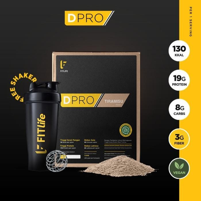 fitlife Dpro 1,5 kg diet pro vegan protein dpro 50 serving