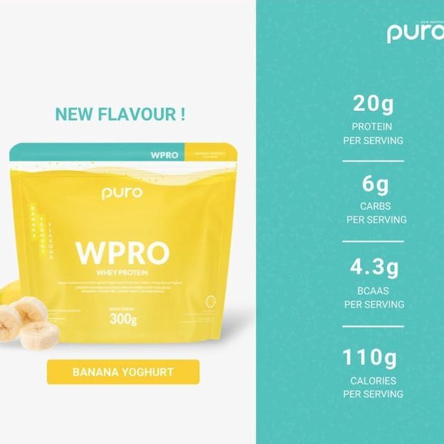 PURO WPRO Whey Protein Concentrate susu protein 300gr