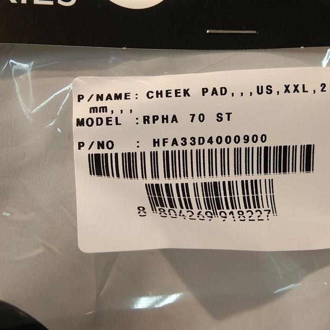 Busa Pipi/Cheekpads Hjc Rpha70 St