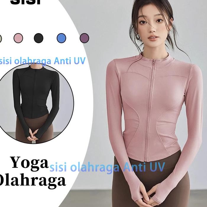 Jaket Olahraga Wanita Jaket Uv Protection Wanita Jaket Olahraga Baju Jaket Uv Protection Wanita Lari