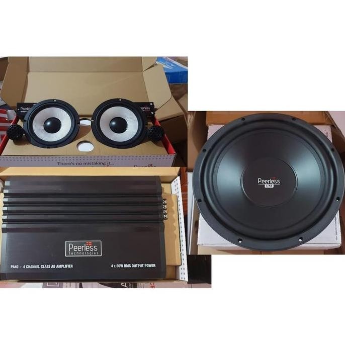 Promo PAKETAN AUDIO BRANDED 2 WAY PEERLESS FULLRANGE COD