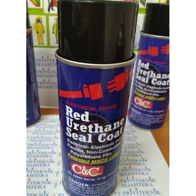 Promo red urethane seal coat cnc,c&c 02044 electrical pelapis poliuretan COD