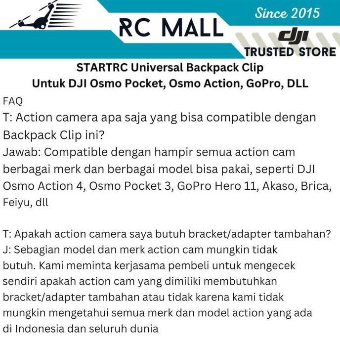 Backpack Clip Mount Bracket Universal Mounting Tas Dji Osmo Pocket 3 Dji Osmo Action 5 Pro Gopro Her