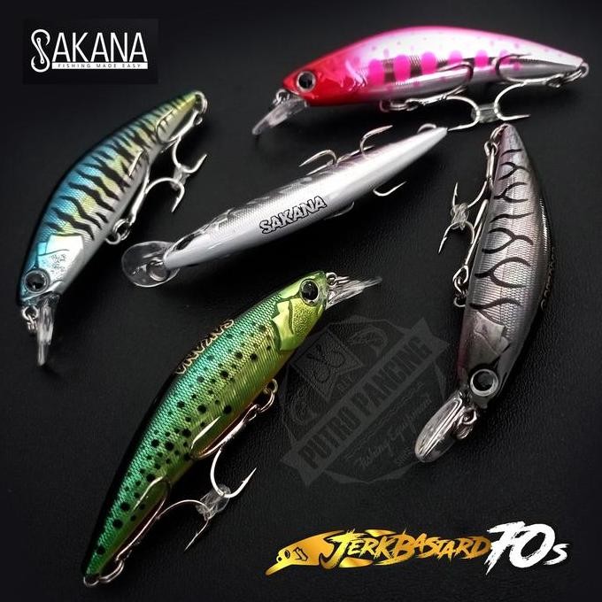 Lure Sakana Jerkbastard 70s Minnow Sinking