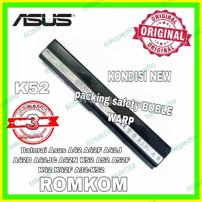 Baterai Original Laptop Asus K42F K42J K42Jc K42Jr K42Je K42 A32-K52