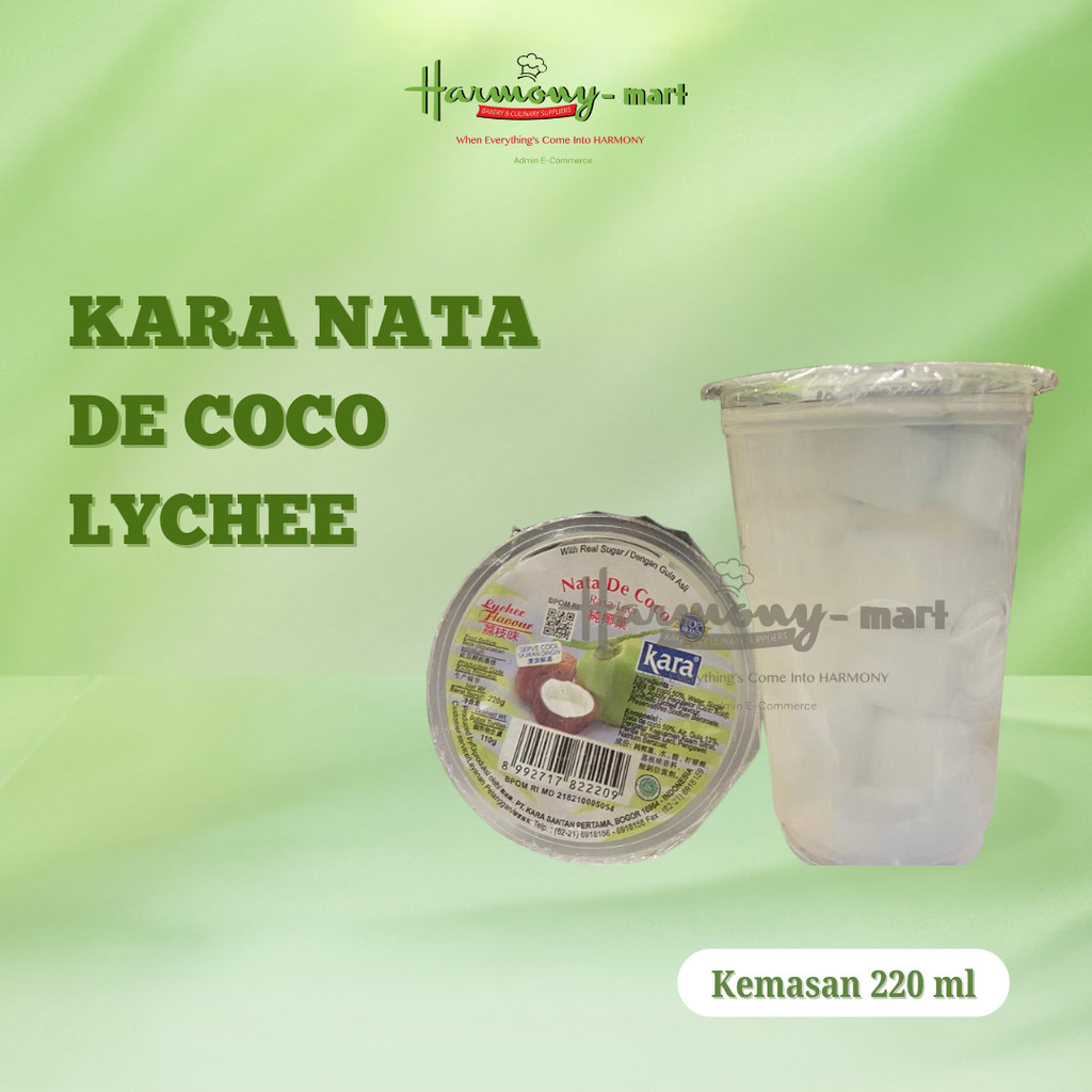 KARA NATA DE COCO LYCHEE / Nata de Coco Rasa Leci  Minuman & Dessert - 220ml