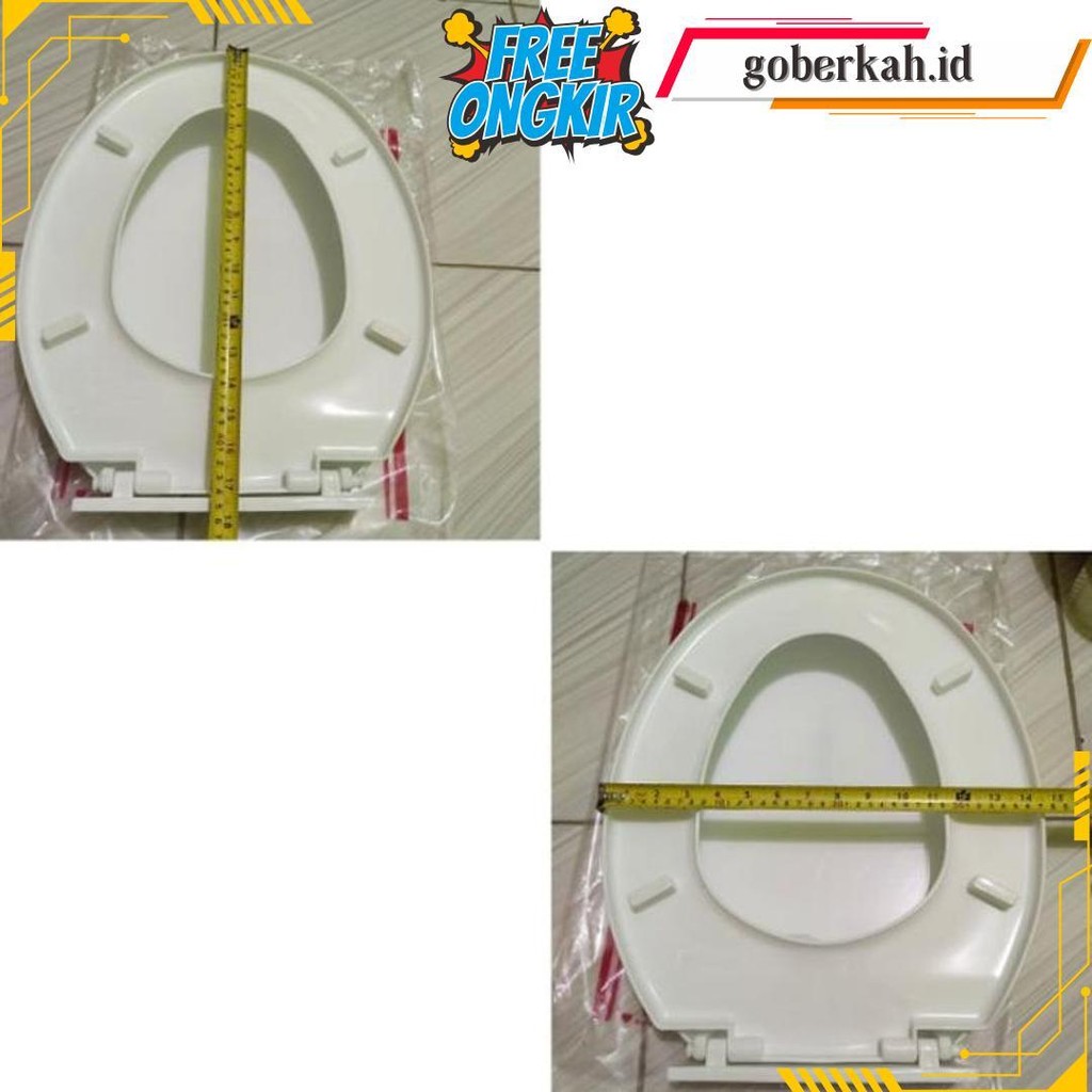 Tutup Closet Duduk Model Toto Universal All Warna Bantalan Karet - Hijau Gratis Ongkir
