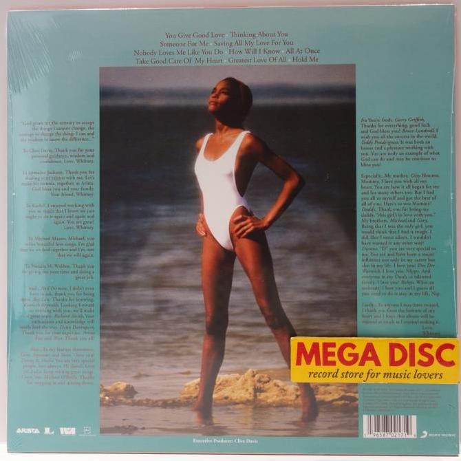 LP Whitney Houston - Whitney Houston Album Vinyl Piringan Hitam PH Rare Koleksi Original