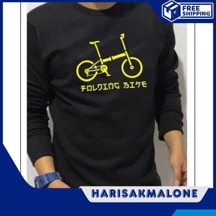 TERBARU KAOS TSHIRT BAJU OBRAL MURAH COMBED 30S DISTRO FOLDING BIKE LENGAN PANJANG POLOS CUSTOM INDO
