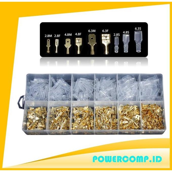 Taffware GB7 Skun Terminal Gepeng Insulated Connector Male Female 720 PCS - Connection Terminal 720 