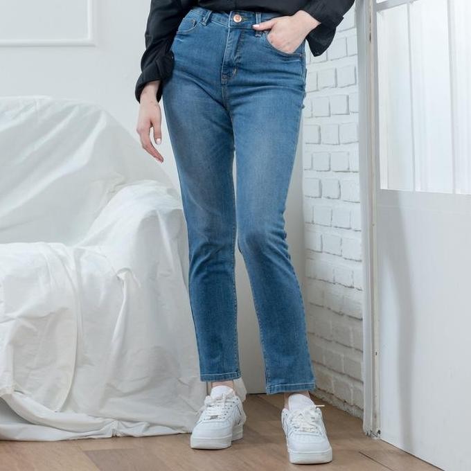 Promo C2 Tenchi Light Blue Jeans Dual Push Skinny Cod