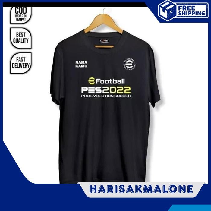 TERBARU KAOS TSHIRT BAJU OBRAL MURAH COMBED 30S DISTRO PES 2022 PRO EVOLUTION SOCCER PES2022 GAME PO