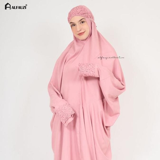 READY STOCK ALFAUZI - MUKENA TERUSAN SITI KHADIJAH / MUKENA DEWASA / MUKENA KATUN MIKRO 