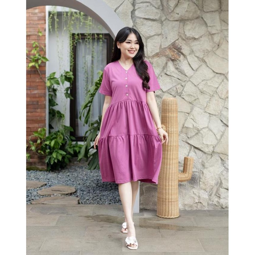Forever Sweet Daster Rampel Kayla Series Busui Cantik Katun Nyaman Wanita Dress Tidur Bumil Piyama S