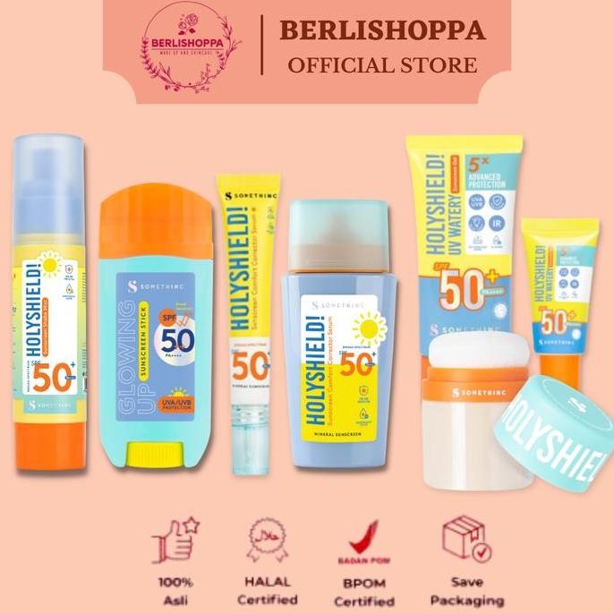 SOMETHINC HOLYSHIELD UV Watery Sunscreen Gel | COMFORT CORRECTOR SERUM SPF 50+ PA++++ | SHAKE MIST S