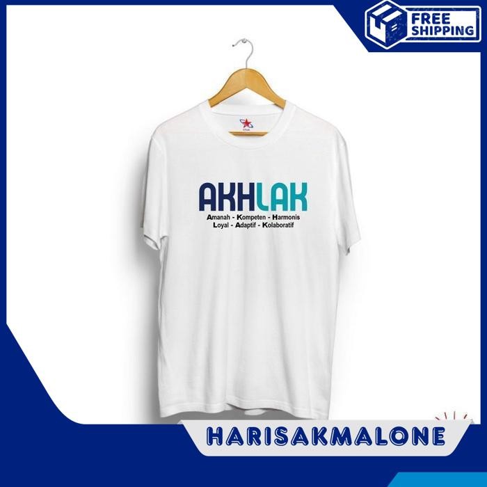 BEST SELLER KAOS TSHIRT BAJU OBRAL MURAH DISTRO AKHLAK AMANAH KOMPETEN HARMONIS LOYAL ADAPTIF KOLABO