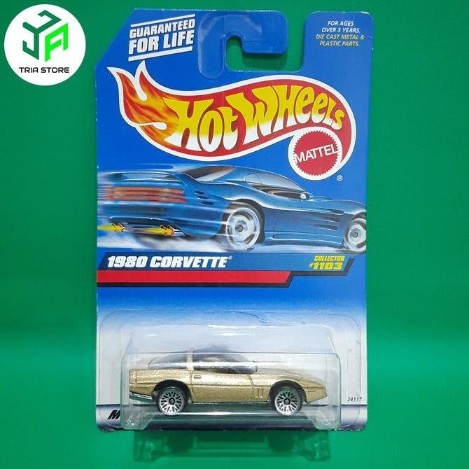 hotwheels 80s corvette gold base metal